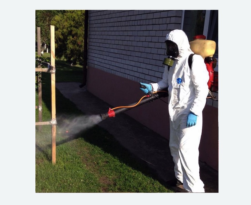 травля клещей на участке в Яранске